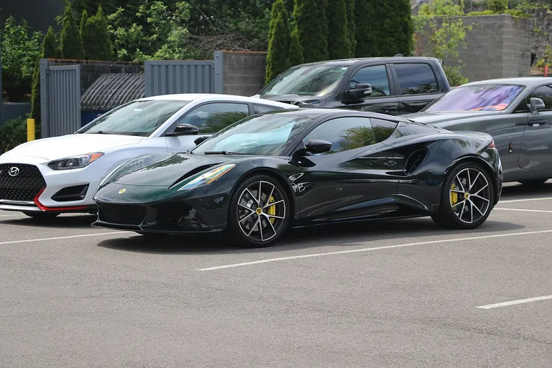 Lotus Emira, sports coupé, front three-quarter view